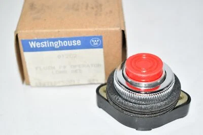 NUEVO Interruptor Westinghouse 0T2C2 PULSADOR ROJO AL RAS SIN CUBIERTA  Foto 1 de 4