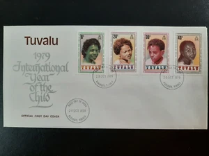 (TUV-100) Tuvalu 1979 Año Internacional del Niño Cubierta del primer día - Imagen 1 de 1