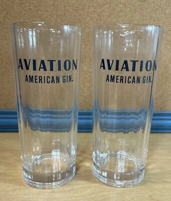 "Juego de 2 vasos de ginebra de aviación Highball de 6,25""" Foto 1 de 3