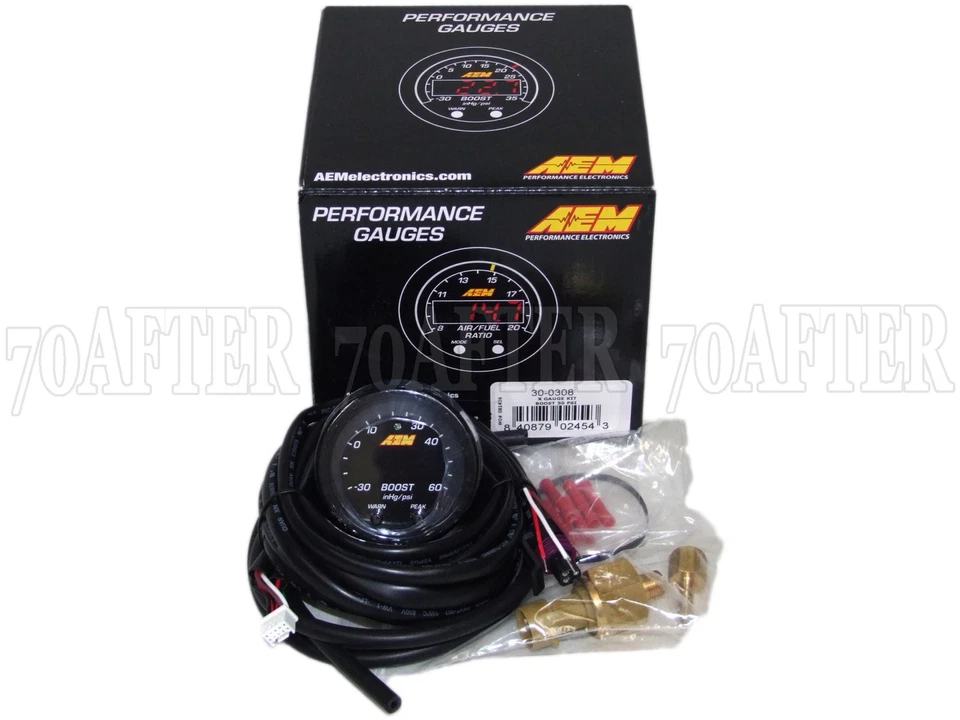 AEM 30-0308 X-Series Electronic 60PSI/4BAR Turbo Boost Pressure Gauge Meter - Image 1 of 1