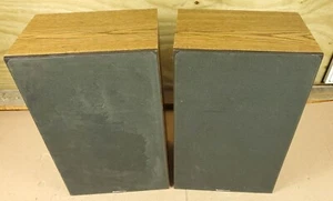 Boston Acoustics A60 Series II Bookshelf Speakers woodgrain finish new foam - Picture 1 of 11