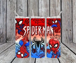 Red And Blue Spider Stainless Steel Tumbler - Picture 1 of 1