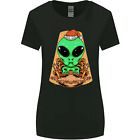 Christmas Alien UFO Santa Space Ship Funny Womens Wider Cut T-Shirt