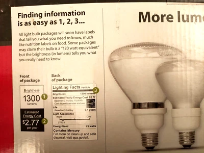 4x Feit PAR38 Daylight 23w EQ Super Bright Flood Light Bulb Outdoor/Indoor GE - Image 1 of 3