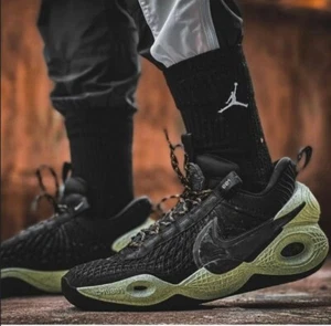 Nike Cosmic Unity DA6725-001 grün leuchten schwarz Volt Basketballschuhe Herren Größe 8 - Bild 1 von 8