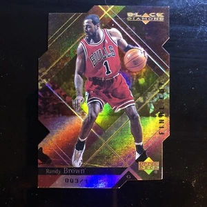 Randy Brown 003/100 Upper Deck Black Diamond Final Cut 1999-00 refractor Die Cut - Picture 1 of 12