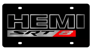 For Dodge Hemi SRT 8 Acrylic License Plate - Foto 1 di 2