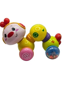 Press N Go Inchworm Plastic Toy 7” Long Baby Toy Colorful NOT TESTED - Picture 1 of 4