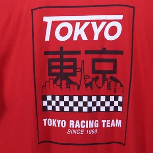 Tokyo Racing Team Red Short Sleeve Crew Neck 100% Cotton T-shirt 3XL - measured - Picture 1 of 5