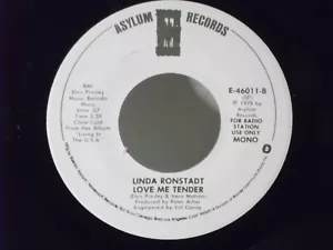 Linda Ronstadt,Asylum,"Love Me Tender",US,7" 45,1978 PROMO classic ballad, Mint - Picture 1 of 1