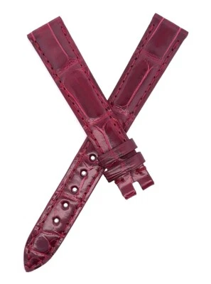Chopard 14mm x 12mm Burgundy Alligator Leather Watch Band Strap 105/70 - Image 1 of 3
