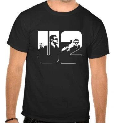 T-SHIRT U2 U 2 Rock Music Logo Nera -1013 - Immagine 1 di 2