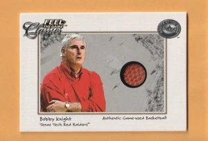 Bobby Knight Texas Tech 2001 GOTG Feel the Game Ball Indiana Hoosiers - Imagen 1 de 2