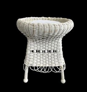 Antiker Korbhocker Viktorianisches Landhaus - Bild 1 von 8