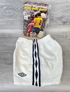 Vintage 1970's Umbro, High Cut Nylon Football Shorts, Size 28" inch - Picture 1 of 11