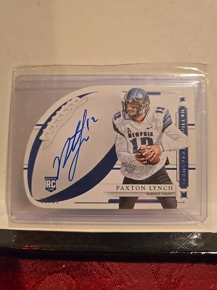 2016 National Treasures Collegiate  Paxton Lynch 15/99 Die-Cut Auto Rookie RC - Image 1 of 4