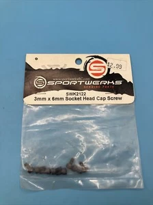 Sportwerks SWK2122 Socket Head Cap Screws (8) 3x6mm (b17) - Picture 1 of 1