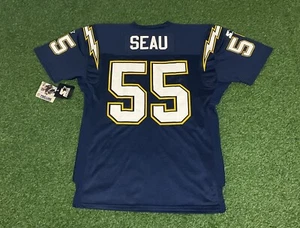 Junior Seau 1995 San Diego Chargers Starter NFL Authentic Home Jersey Sz 48 - Picture 1 of 11
