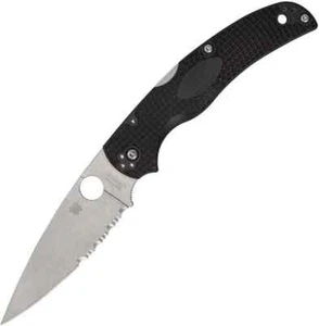 Spyderco Native Chief Black Lightweight CombinationEdge 4.02" Pocket Knife - Picture 1 of 5