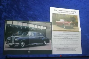 Rolls Royce Phantom VI 1968/1979 Prospekt (A1222) Nachdruck Archiv Verlag - Bild 1 von 5