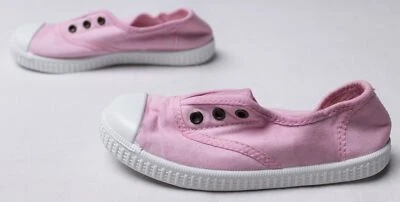 Mini Boden Girl's Laceless Canvas Pull-On Sneaker AN3 Cameo Pink Size US:10.5 - Image 1 of 4