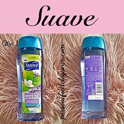 NUEVO Suave Suave Essentials Té Blanco y Lavanda Jabón Corporal Tamaño Completo 18 fl oz Foto 1 de 4