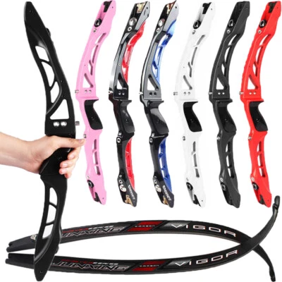 ILF 68" Recurve Bow 25" Riser Archery 20-40lbs Limbs Target Bow Hunting Shooting - Image 1 of 4