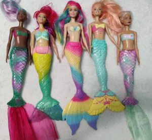 Barbie Mermaid Dolls Lot Of 5 Dreamtopia Assorted Vintage 2010s - Picture 1 of 2