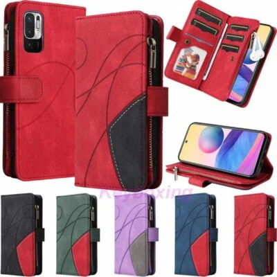 For Xiaomi Redmi Note 10 9 Pro Mi 11T 10T Wallet Card Holder Leather Case Cover - Image 1 of 4