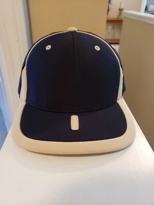 PACIFIC HEADWEAR PERFORMANCE 698F M2 Baseball Hat Cap Blue/Beige Size L/XL  New - Image 1 of 4