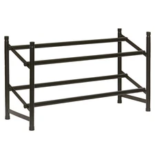 2-Tier Expandable Floor Shoe Rack with Room for up to 12 Pairs