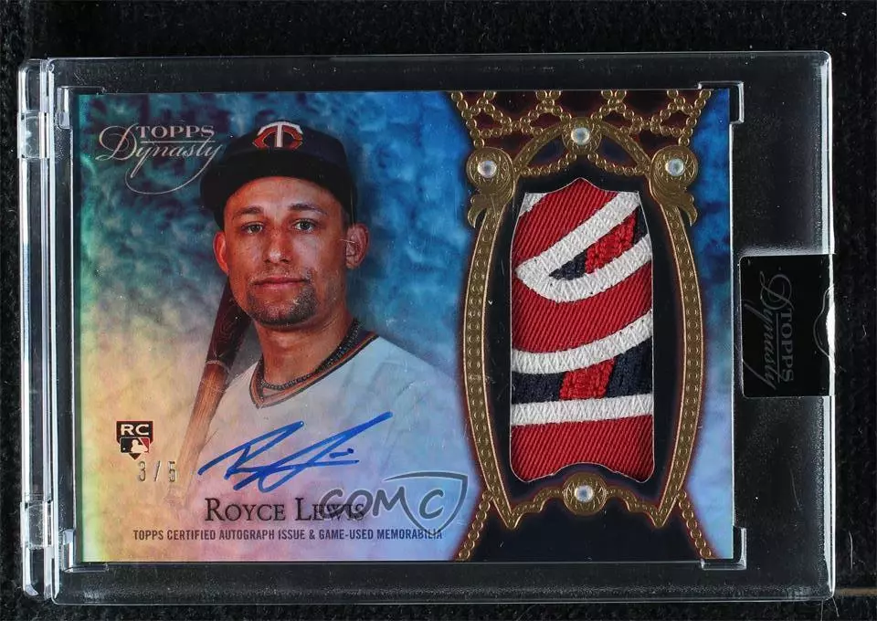 2022 Topps Dynasty Black 3/5 Royce Lewis #DAP-RL1 RPA Rookie Patch Auto RC