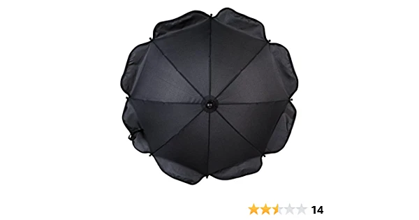 Clair De Lune Universal Pushchair Sun Parasol Black