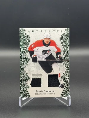 2025-26 Upper Deck Artifacts #72 Travis Sanheim Material Emerald #/65 - Image 1 of 2