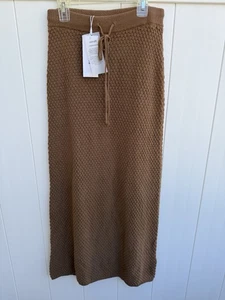 Maxi gonna Rhythm Jossie in maglia marrone caramello piccola nuova con etichette - Foto 1 di 5