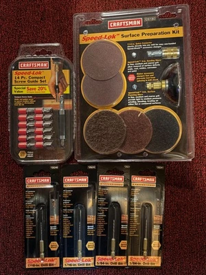 Craftsman Speed-Lok Surface Prep Kit, Drill Driver Set, Drill Bits - Image 1 of 4