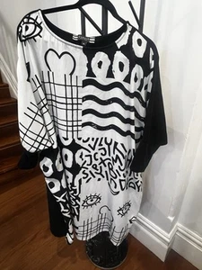 curate by trelise cooper "eye love you" batwing dress size M - Picture 1 of 5