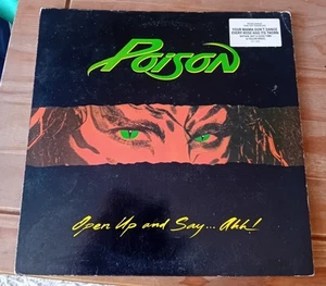 Poison Open Up And Say...ahh! Vinyl LP Record 1988 VG+/VG - Picture 1 of 4