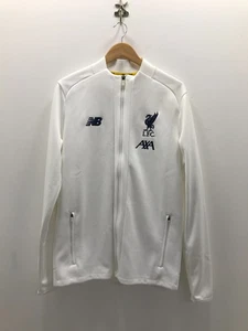 Liverpool FC Bob Paisley 2019/20 White Training Jacket Large New Balance Zip Up - Picture 1 of 16