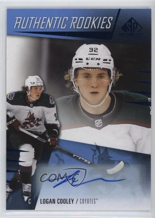 2023 Upper Deck SP Game Used Authentic Rookies Logan Cooley #229 Rookie Auto RC - Image 1 of 2