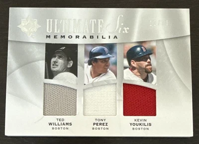 Ted WILLIAMS RIPKEN PEREZ🔥2009 Ultimate Collection seis reliquias de recuerdos 12/50 Foto 1 de 4
