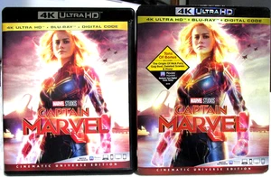 Captain Marvel (4K Ultra HD + Blu-Ray + Digital, 2019) Slipcover - Picture 1 of 2