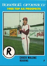 1988 Best Baseball America AA All-Stars Chuck Malone Rookie Reading Phillies