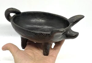 Vintage Art Pottery Pig Kandy Dish Bowl 7.1/2 X 3.1/2” - Picture 1 of 12