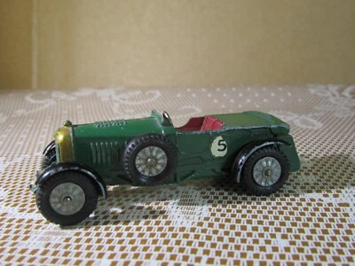 325Y Vintage 1958 Matchbox Lesney Y-5 England 1929 Bentley 4 1/2 L #5 Green - Image 1 of 4