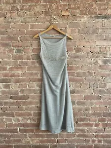 Vivienne Tam Women’s Dress, Sz Small, Wool Gray, Silver Embroidery Transcendent - Picture 1 of 7