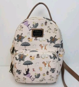 Disney Loungefly The Aristocats Mini Backpack Heart Logo Used See Description  - Picture 1 of 8