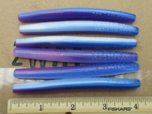 10ct BASS RAINBOW 4" NED Rig SENKOS Style Fishing Lures Soft Plastic Stickbait