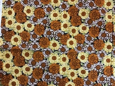 Daisies Floralnopoly by Jackii Jones for Marcus Brothers Fabric One Yard - Image 1 of 3