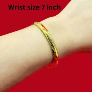 Bracciale Bracciali 22K 23K 24K Thai Baht Placcato Oro Giallo Gioielli Ragazza 7inch - Foto 1 di 5
